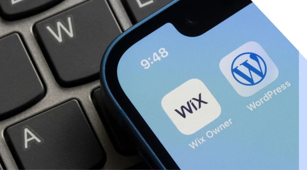 website design wordpress wix cms platforms